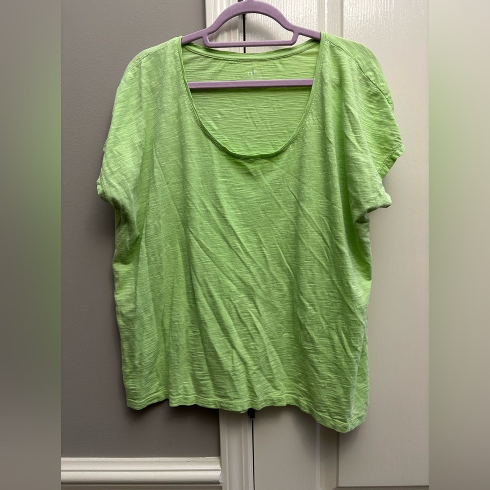 J.Jill women’s scoop neck slub tee